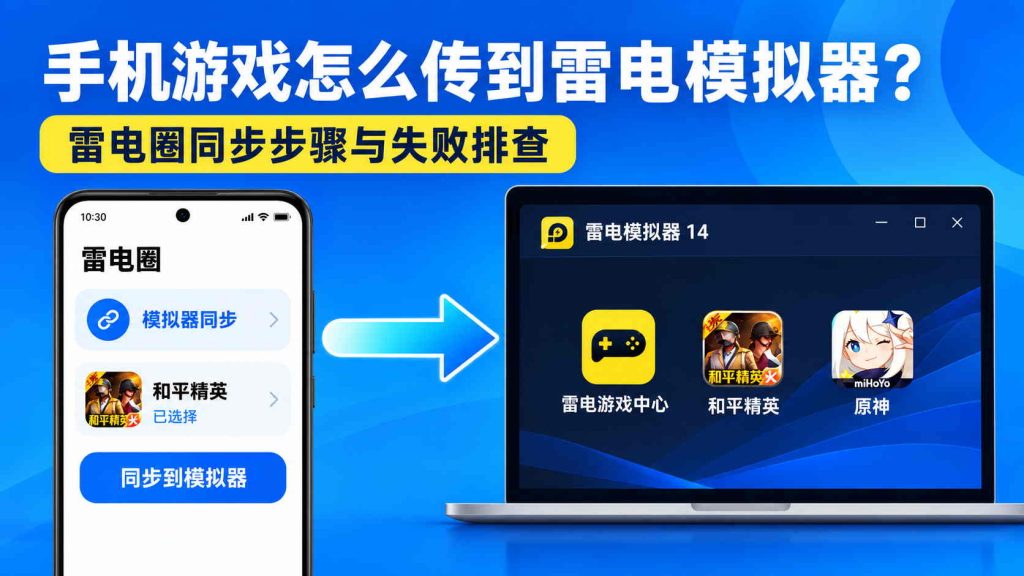 安卓手机通过雷电圈将游戏传输到雷电模拟器的教程封面